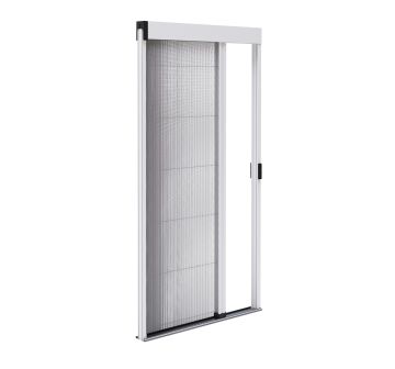 Moustiquaire plissée L1200 x H 2200 mm - Blanc