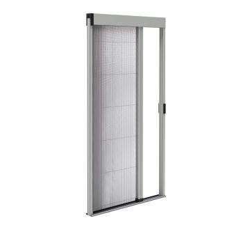 Moustiquaire plissée L1200 x H 2200 mm - Gris 7038