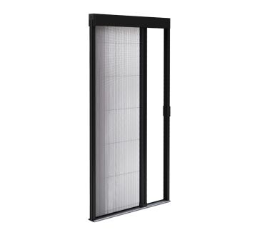 Moustiquaire plissée L1200 x H 2200 mm - Noir