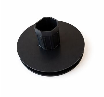 Poulie avec embout octo 40 diamètre 123 mm