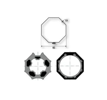 Anpassungen Axe DEPRAT F5860 & IMBAC Octogonal 60 9410332 für Somfy Motor Ø50mm
