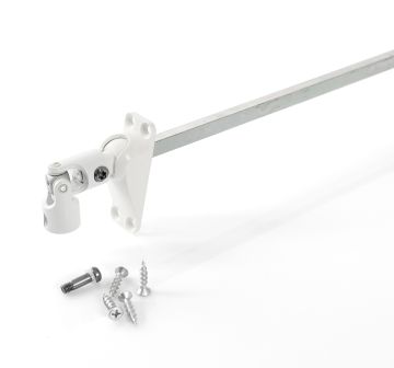Sortie de caisson 60° pour manivelle Ø 12mm Tige carrée 6mm