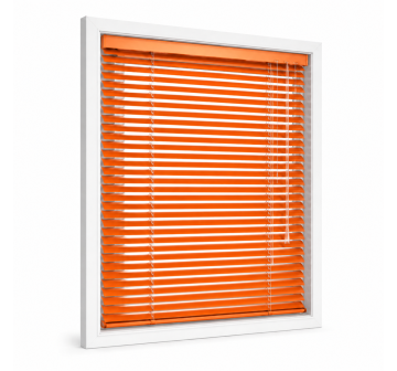 Venetiaanse aluminium jaloezie op maat in oranje