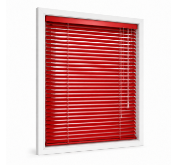 Venetiaanse aluminium jaloezie op maat in rood