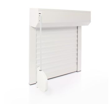 Rolladen-Kit mit Band H155 x B120 cm Weiß