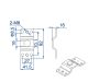 Support pour moteur de volet Omega en metal