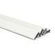 Lot de 4 profils alu recoupables pour moustiquaire cadre fixe blanc