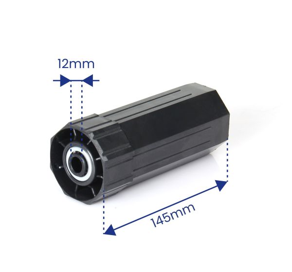 Tapón de tubo octogonal para tubo de persiana de 60 mm.