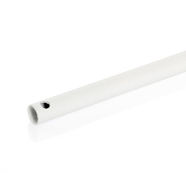 Manivelle seule ronde Ø 12mm acier laqué blanc