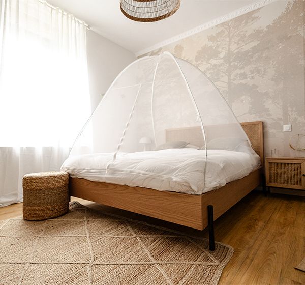 tente moustiquaire pour lit en forme de cloche