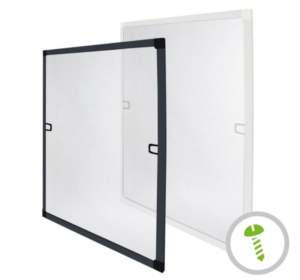 Zanzariera con telaio fisso con o senza foratura