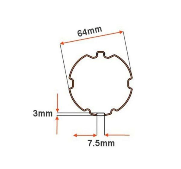 Motorisierte AvosDim-Vorhangaufzugs mit Befestigungszubehör
