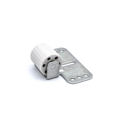 Galet anti flexion pour volet roulant