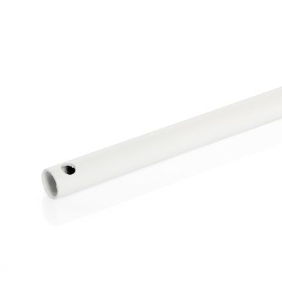 Manivelle seule ronde Ø 12mm acier laqué blanc