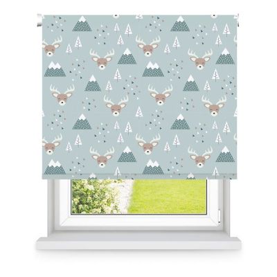Store enrouleur bébé motif scandinave doux