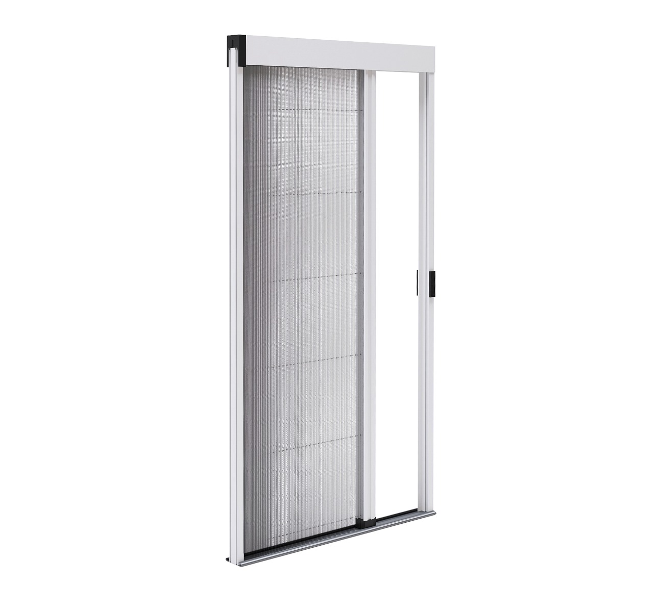 Moustiquaire Plissée Porte en Alu - Recoupable Premium