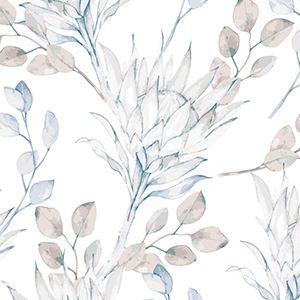Store Enrouleur Occultant à Motif Floral - Tissu Polyester épais - Personnalisable En Largeur (65 à 145 Cm) - Pour Fenêtre Intérieure Ou Extérieure