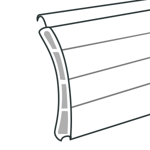 Tablier De Volet Roulant Blanc – L 126 X 117 Cm, Neuf, Générique